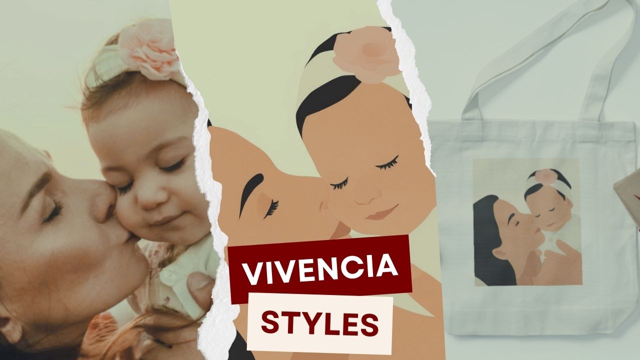Carrousel démontrant le process de création de tode bag personnalisable Vivencia en 3 étapes