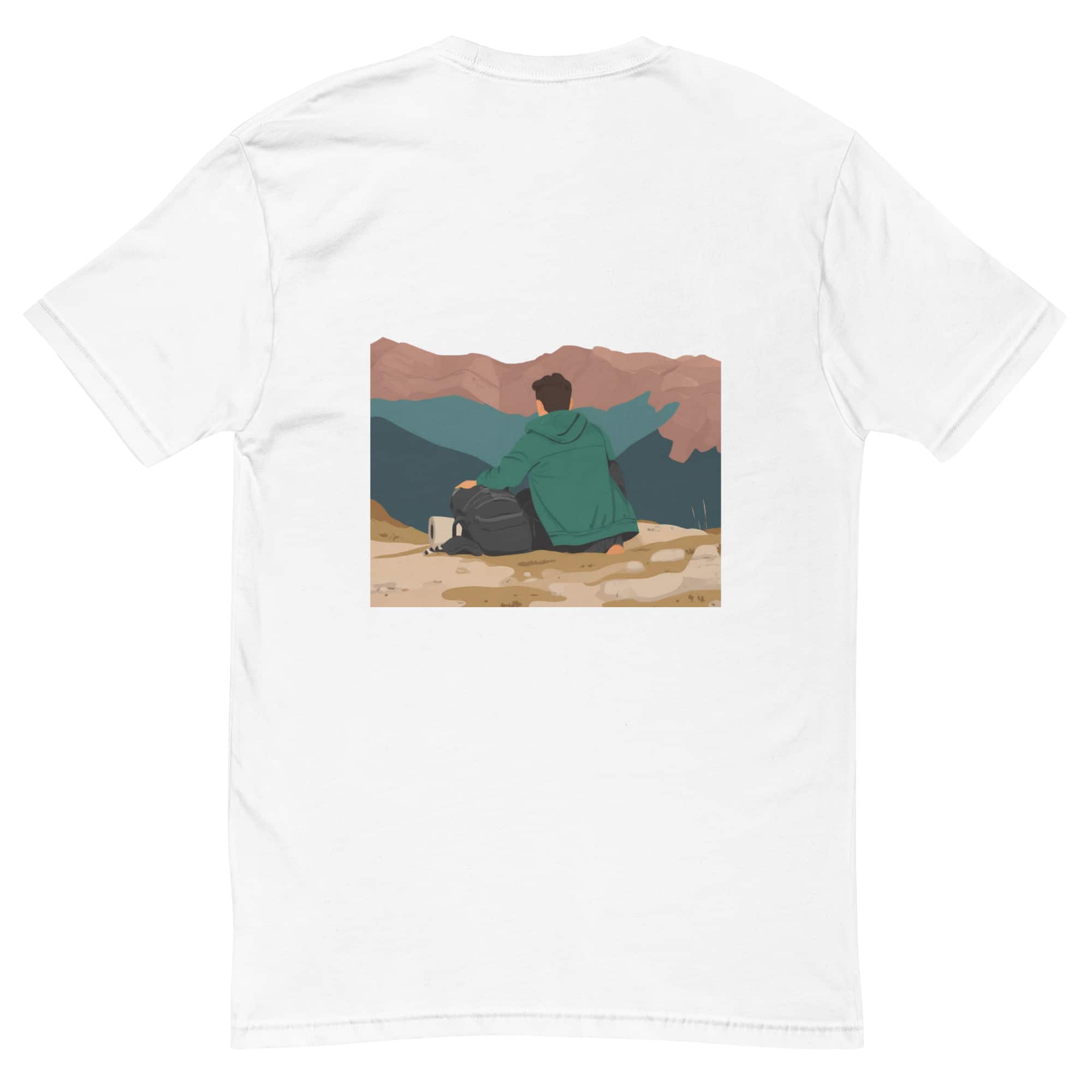 photo t-shirt homme Vivencia de dos sur fond blanc